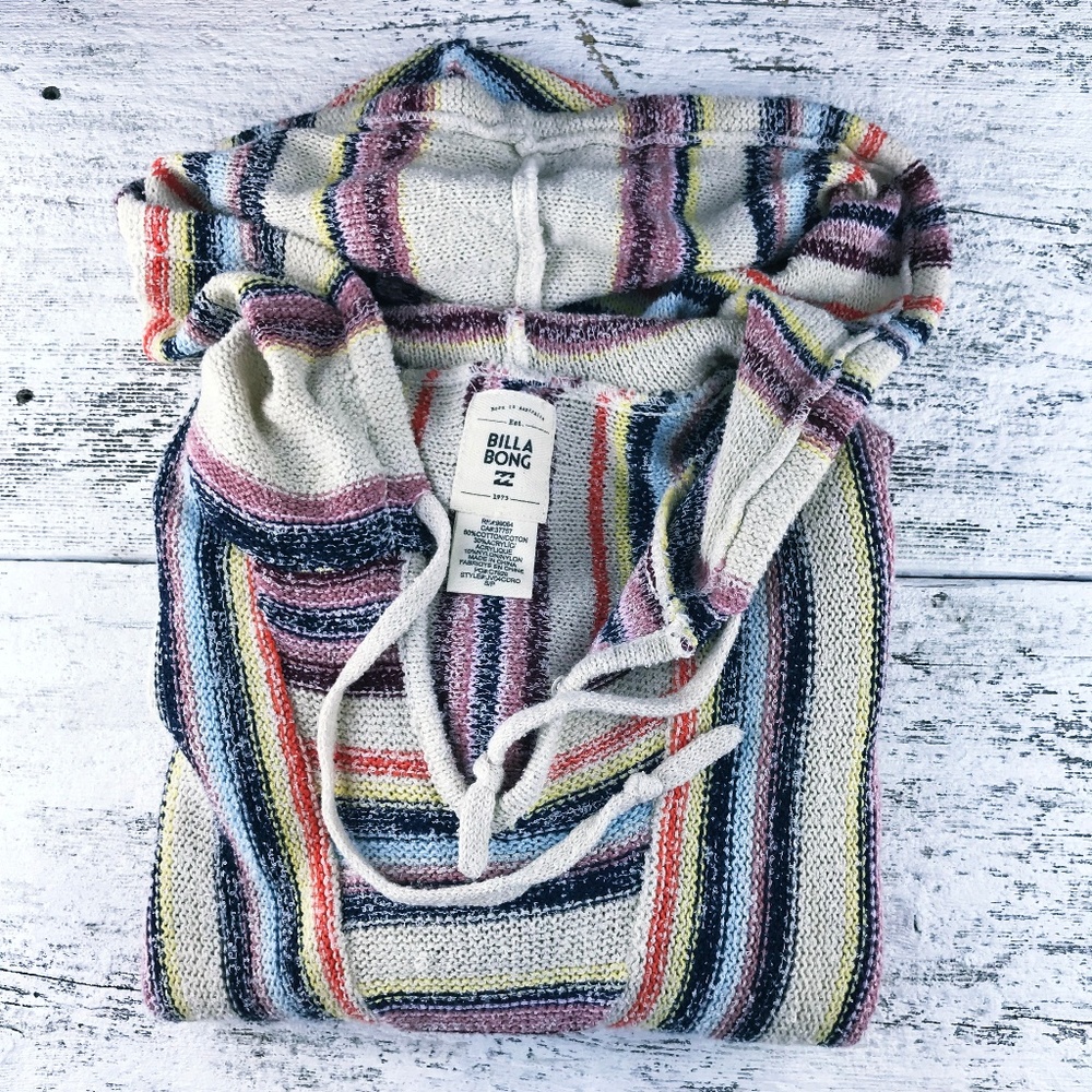 Billabong ~ Hooded Knit Sweater with Pocket
